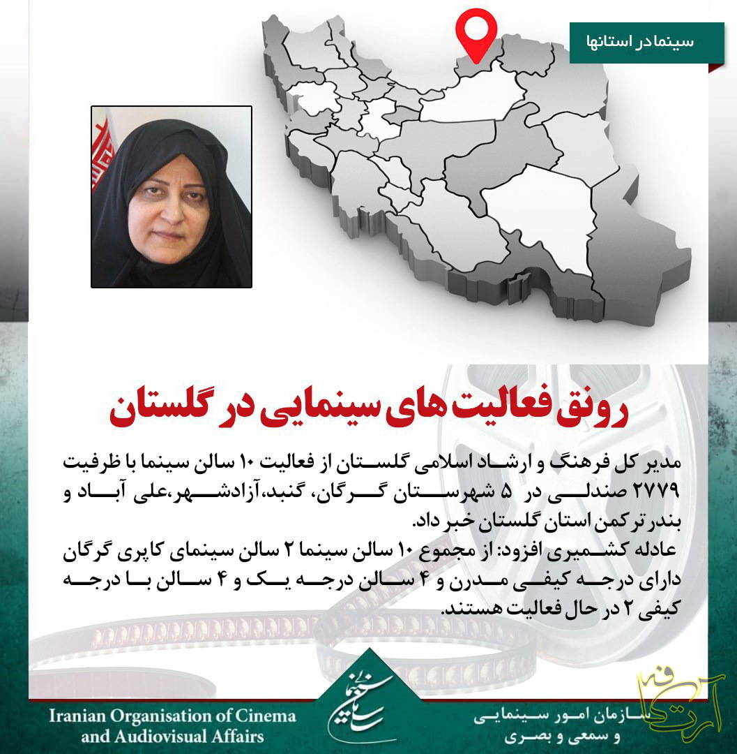سینما عادله کشمیری گرگان گنبد آزادشهر علی آباد بندرترکمن استان گلستان